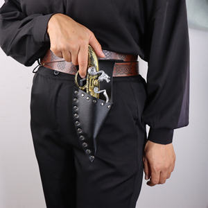 Taille porte-pistolet sac Faux cuir <span class=keywords><strong>Pirate</strong></span> Flintlock étui médiéval Renaissance chevalier rétro Costume <span class=keywords><strong>accessoire</strong></span> pour femmes et hommes - Product Image 1