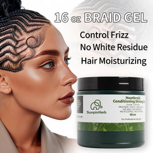 Gel coiffant pour les bords des cheveux, tenue forte, 16 oz, pour des contours de cheveux élégants, coiffage, conditionnement, finition lisse, sans résidus - Product Image 4
