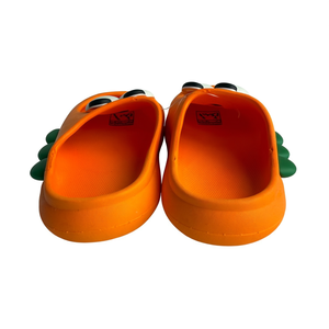 Pantofole da cartone animato per bambini, arancioni, in PVC, punta tonda, suola antiscivolo in EVA, per tutte le stagioni, da indossare in casa, taglie 18-35, fodera in rete. - Product Image 1