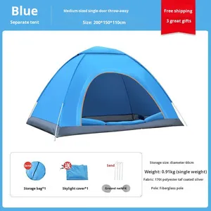 Summer Tent for Outdoor Use Easy Set Light Luxury Style <strong>Simple</strong> Storage Automatic Quick-Opening Waterproof 1000-1500mm - Product Image 5