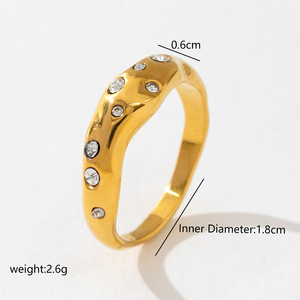 Joyería de Acero Inoxidable <span class=keywords><strong>Laminado</strong></span> en Oro de 18k, Diseño Personalizado, Nuevo Diseño de Moda, Lujo, Resistente al Agua, <span class=keywords><strong>con</strong></span> Circonita, Nuevo 2025 - Product Image 5