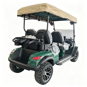 Green 6 Passenger Solar Charging Off-Road Electric Golf Cart - Product Image 2