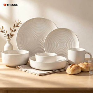 Juego de vajilla de cerámica de lujo de 16 piezas de la mejor calidad, juego de vajilla redondo estilo Dubái con taza - Product Image 1