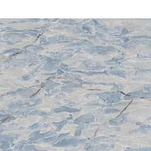 Tostone Polished Blue Engineered <strong>Quartz</strong> Modern Design for High-End Kitchen &amp; Bath Seamless Shine &amp; Strength for <strong>Table</strong> Tops - Product Image 3