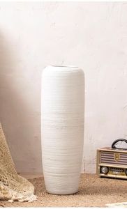 Vaso da Terra in Porcellana Cinese Resistente alle Alte Temperature, Grande Vaso in Ceramica Bianca Smaltata per Fai da Te - Product Image 5