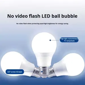 Haushalts-LED-Glühbirne mit E27-Sockel, 110V, Energiesparend, Flimmerfrei, 2 Jahre Garantie, Lagerlieferung, Großhandel, Direktverkauf ab Werk - Product Image 3