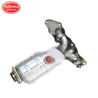 XG-AUTOPARTS Diskon Besar Knalpot Otomatis Keramik Catalyst Manifold Depan Konverter Katalis untuk Mazda 8
