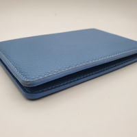 Porte-passeport et porte-cartes en cuir vegan Pebble populaire, porte-cartes d'identité en cuir PU, cadeaux d'affaires et promotionnels