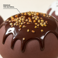 Nouveau jouet anti-stress en silicone souple en forme de chocolat fondant