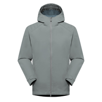 Veste d'extérieur légère à coque rigide avec logo personnalisé OEM, imperméable, coupe-vent, respirante, à capuche, pour la randonnée et le cyclisme