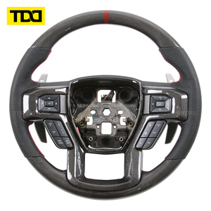 Volant en fibre de carbone véritable TDD compatible avec Ford Raptor F150 2015-2020 Raptor - Product Image 3