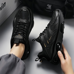 Chaussures <span class=keywords><strong>de</strong></span> <span class=keywords><strong>sport</strong></span> pour hommes, respirantes, en mesh, pour la course à pied, antidérapantes, résistantes à l'usure, semelles épaisses, décontractées - Product Image 4