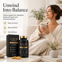 Capsules de Soutien à la Relaxation à Formule Apaisante à Base de Plantes (Kava Kava, Ashwagandha, L-Théanine et Glycinate de Magnésium) – Vente en Gros