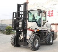 Chariot élévateur à palettes LUHENG à moteur diesel, neuf, 3 tonnes, 4x4 tout-terrain, 55 kW, 20 km/h, garantie 1 an, pour l'exploitation minière/la construction