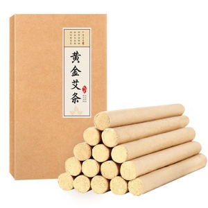 50:1//18*200mm//15 pièces Bâtons de moxibustion dorés, <span class=keywords><strong>laine</strong></span> de moxibustion dorée vieillie, bâton de moxibustion naturel de haute pureté, moxibustion <span class=keywords><strong>pure</strong></span> à base d'armoise, rouleau pour usage domestique - Product Image 1