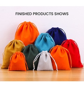 Pochette à bijoux personnalisée avec logo imprimé, boîte cadeau, emballage en coton et lin, sac à cordon anti-poussière - Product Image 3