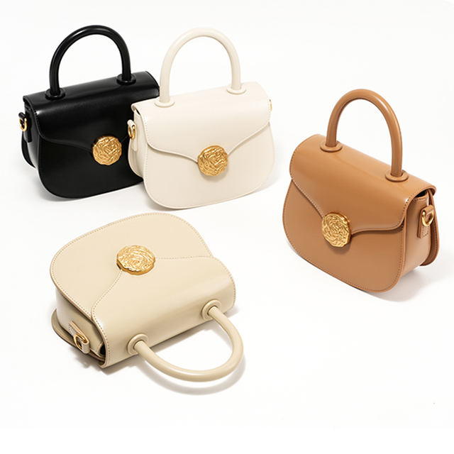 Custom Logo Labels Luxury Casual Mini Hand Bags Women Genuine Leather Purses and Handbags for Ladies