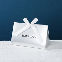 Silber begünstigt Hochzeits boxen Schokoladen verpackung Wir können persönliche Logo-Namen-Daten auf diesen Partys drucken Souvenirs-Verpackungs boxen