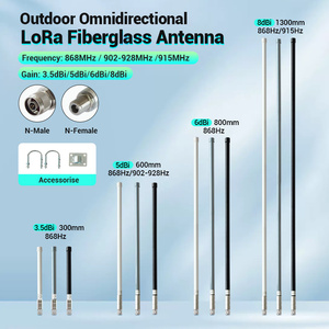 Dài khoảng cách tăng cao 8dBi Omni Directional không thấm nước ngoài trời FRP Helium Lora 868MHz 915MHz sợi thủy tinh Antenna - Product Image 5