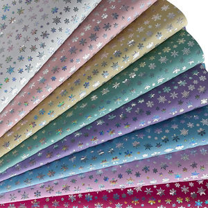 نمط ندفة الثلج المطبوعة بالليزر عاكس اصطناعي لحفلات عيد الميلاد التنجيد المجسم بو الجلود فو - Product Image 5