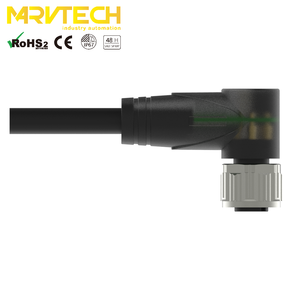 Connecteur automobile femelle Marvtech à 90 degrés, 3/4/5 pôles, connecteur moulé M12 avec lumière LED - Product Image 5