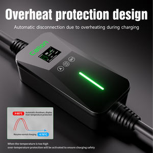 Nouvelle station de charge rapide portable pour véhicules électriques, type 2, 7 kW, 32 A, certifiée ETL FCC - Product Image 6