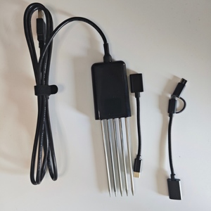 เครื่องวัดดินอัจฉริยะ 8-in-1 แบบ USB พร้อมหัววัดขนาด 10 ซม. วัดค่า pH EC ความชื้น อุณหภูมิ แบบเรียลไทม์ สำหรับการเกษตร - Product Image 4