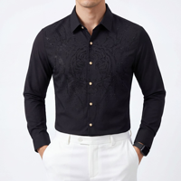 Kemeja Pria Formal Slim Fit Grosir, Kemeja Cetak Kancing Pria, Kemeja Lengan Panjang