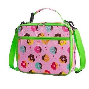 Neue Kinder Snack Obst Konservierung Cartoon Donut Hai Dinosaurier tragbare Isolierung Bento Cooler Lunch Bag