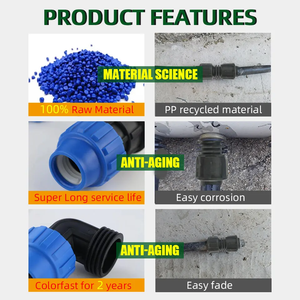 Accesorios de tubo de <span class=keywords><strong>riego</strong></span> personalizados conectores de rosca hembra codo de 90 grados para sistema de <span class=keywords><strong>riego</strong></span> por <span class=keywords><strong>goteo</strong></span> agrícola - Product Image 2