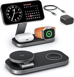 Station de charge 3-en-1 pour appareils <span class=keywords><strong>Apple</strong></span>, <span class=keywords><strong>chargeur</strong></span> sans fil magnétique pliable rapide certifié Qi2 25W pour <span class=keywords><strong>iPhone</strong></span> - Product Image 1