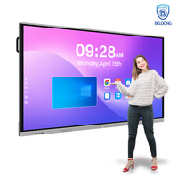 65 75 85 Zoll Tragbares interaktives Whiteboard Touch Smart boards Interaktives Klassen zimmer 4k Smart boards für die Schule