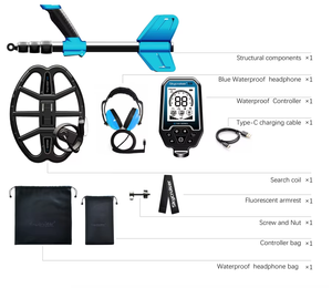 Rilevatore di Metalli S9 Completamente Impermeabile Ricaricabile per Caccia al Tesoro e <span class=keywords><strong>Oro</strong></span> con Identificazione Precisa del Bersaglio - Product Image 3