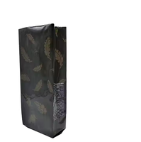 Sacs d'emballage alimentaire personnalisés petit sac d'emballage de thé à fermeture éclair pochette en plastique joint d'aileron avec sac à gousset