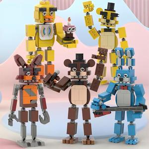 ตัวต่อฟรีดดี้ ฟาซแบร์ บอนนี่ ฟ็อกซี่ ตุ๊กตาโกลเด้น ของเล่นตัวต่อ <span class=keywords><strong>FNAF</strong></span> เกมสร้างสรรค์ ของขวัญสำหรับเด็ก ตัวต่ออิฐ ชุดตัวต่อ - Product Image 2