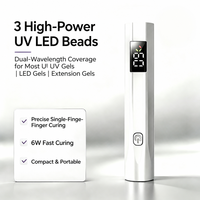 Lampe à ongles sans fil en gros avec lumière UV LED à double longueur d'onde, emballage personnalisé et approvisionnement direct usine