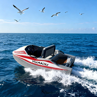Mini kart électrique à grande vitesse pour bateau, à batterie au lithium, 2 places, 52 km/h, embarcation de divertissement nautique