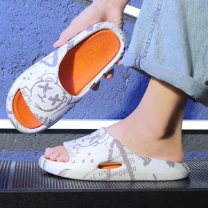 <span class=keywords><strong>Sandalias</strong></span> de verano para <span class=keywords><strong>hombre</strong></span>, estilo coreano, para interiores y exteriores, nueva sensación de aumento de altura, zapatos de baño para el hogar - Product Image 5