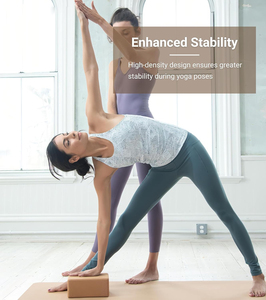 Bloc de yoga en liège naturel de qualité supérieure, brique souple pour les exercices d'équilibre sur les mains, améliore la force et la flexibilité - Product Image 6