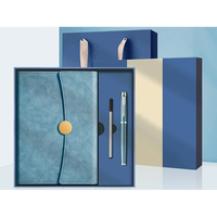 Coffret cadeau PQ 3 pièces avec sac cadeau, carnet à couverture rigide, ensemble cadeau personnel, carnet en cuir personnalisé, couleurs promotionnelles en gros