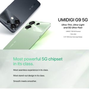 Dernier smartphone UMIDIGI <span class=keywords><strong>G9</strong></span> 5G avec déverrouillage facial, 6 Go + 128 Go, écran 6,75 pouces, batterie 5000 mAh, processeur octa-core, téléphone mobile 5G - Product Image 2