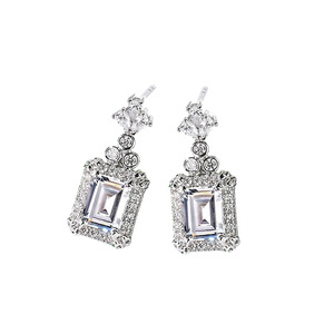 Eleganti Orecchini con Pietre Scintillanti per Donne, Gioielli Semplici per Uso Quotidiano - Product Image 5