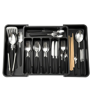 Large Utensil <b>Drawer</b> <b>Organizer</b> Expandable Silverware <b>Organizer</b> for <b>Kitchen</b> <b>Drawer</b> Adjustable Cooking - Product Image 2
