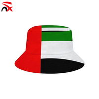Sombrero tipo pescador con bandera de los Emiratos Árabes Unidos, unisex, poliéster, impresión completa en 3D, informal, para verano, viajes al aire libre, playa