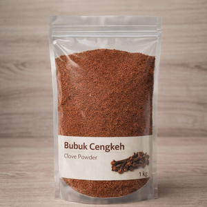 Poudre de feuilles de clou de girofle 100% pure, qualité alimentaire, extrait végétal séché par atomisation, emballée sous vide dans un récipient en plastique, culture artificielle, été - Product Image 1