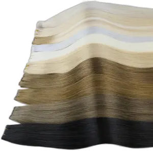 Genius New Design Russian Hair Seamless And Single Weft Remy Hand Tied Weft Can Be Cut Dyed Hair