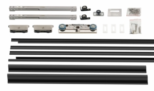 Herrajes para Puertas Correderas Sincronizados 2+1, Kit Completo con Sistema de Cierre Suave y Riel Corto, Solución Integral para Divisiones Interiores - Product Image 5