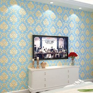 <span class=keywords><strong>Papier</strong></span> <span class=keywords><strong>peint</strong></span> en rouleaux pour salon et chambre à coucher, en soie européenne de luxe épaisse, non auto-adhésif, relief stéréo 4D, fond de télévision - Product Image 1