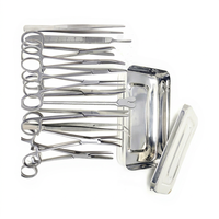 Kit de Suture Réutilisable en Acier Inoxydable Allemand pour Chirurgie Mineure, Boîte à Instruments, Utilisation Vétérinaire en Clinique, Incluant SIGAL