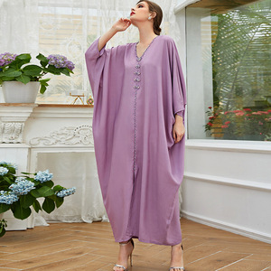 SIPO-vestidos de Juba de talla grande de la fábrica de Ramadán, ropa musulmana de Abaya de Malasia, ropa modesta para rezar, Kimono islámico de Jilbab musne, vestido de noche - Product Image 3